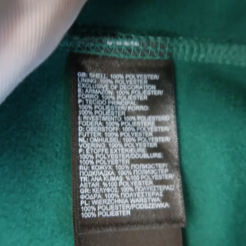 The North Face Soft Shell Dark Green Zip Front Jacket Mens Small